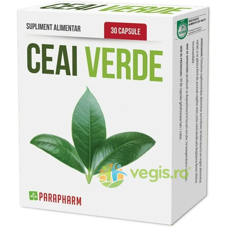 Ceai Verde 30cps Quantum Parapharm — preț și oferte