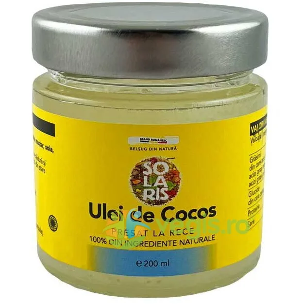 Ulei de Cocos 200ml SOLARIS — preț și oferte