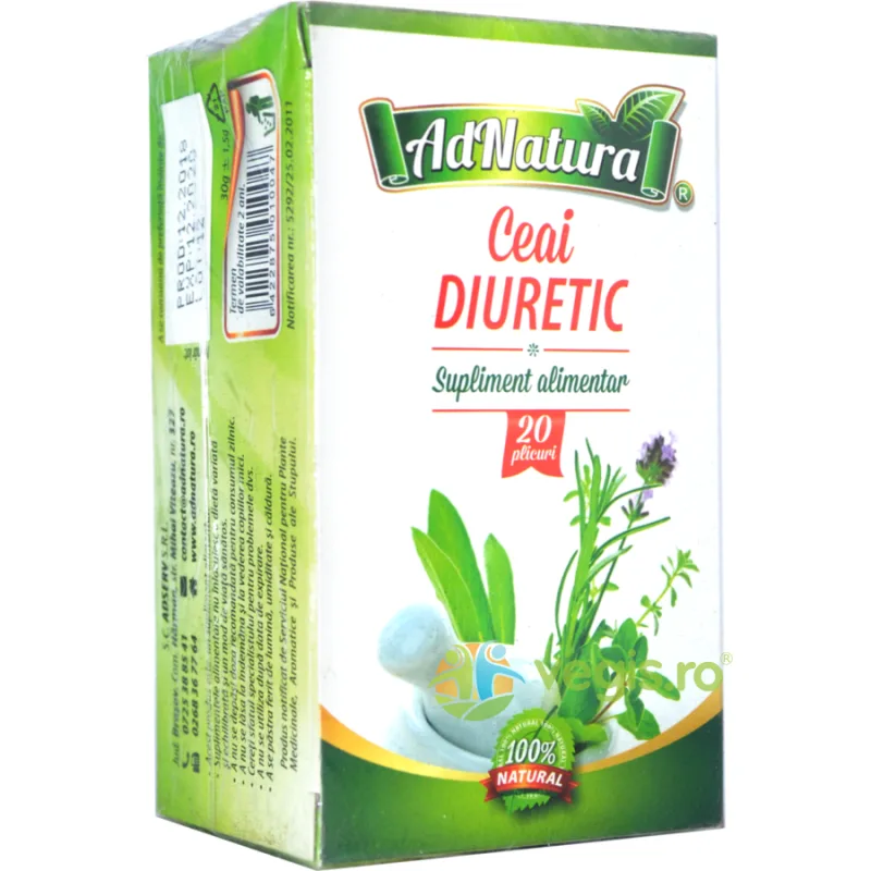 Ceai Diuretic 20dz ADNATURA — preț și oferte