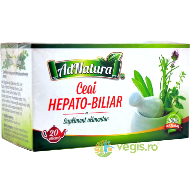 Ceai Hepato-Biliar 20dz ADNATURA — preț și oferte