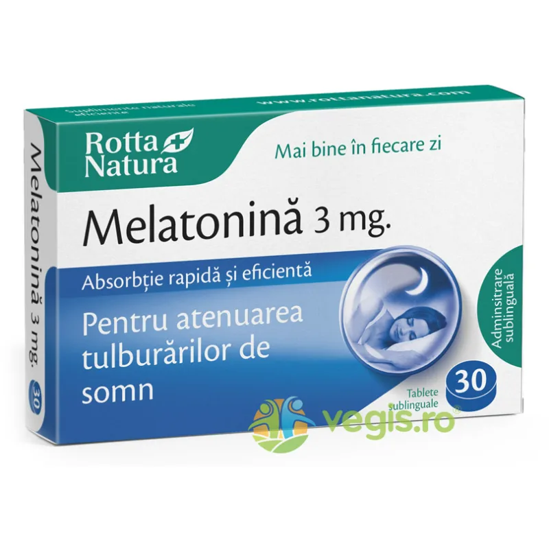 Melatonina 3mg 30cpr ROTTA NATURA — preț și oferte
