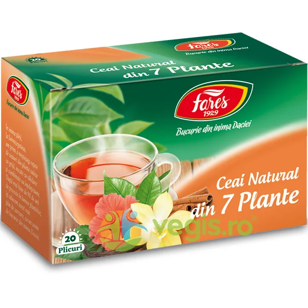 Ceai Natural Din 7 Plante  20dz FARES — preț și oferte