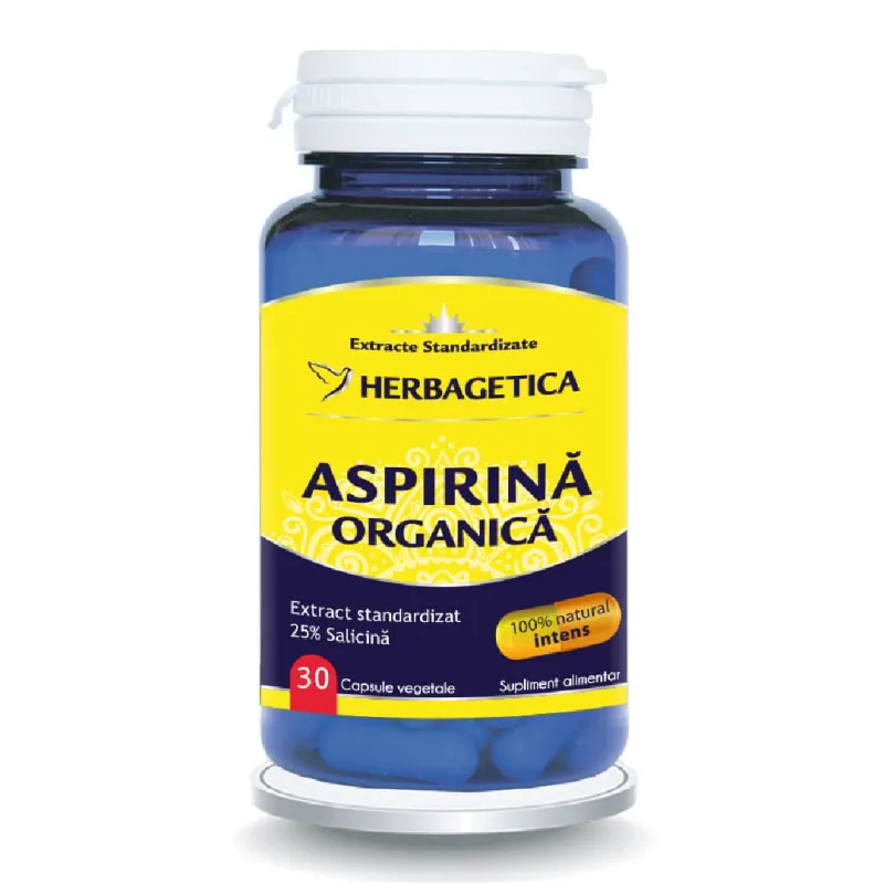 Aspirina Organica, 30 capsule, Herbagetica — preț și oferte