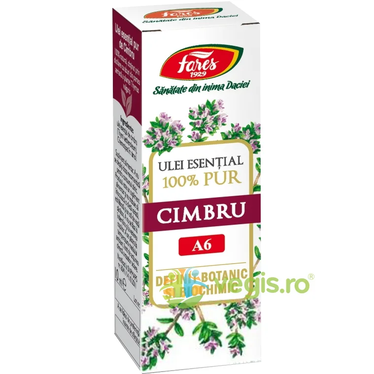 Ulei de Cimbru 100% Pur (A6) Definit Botanic si Biochimic 10ml FARES — preț și oferte