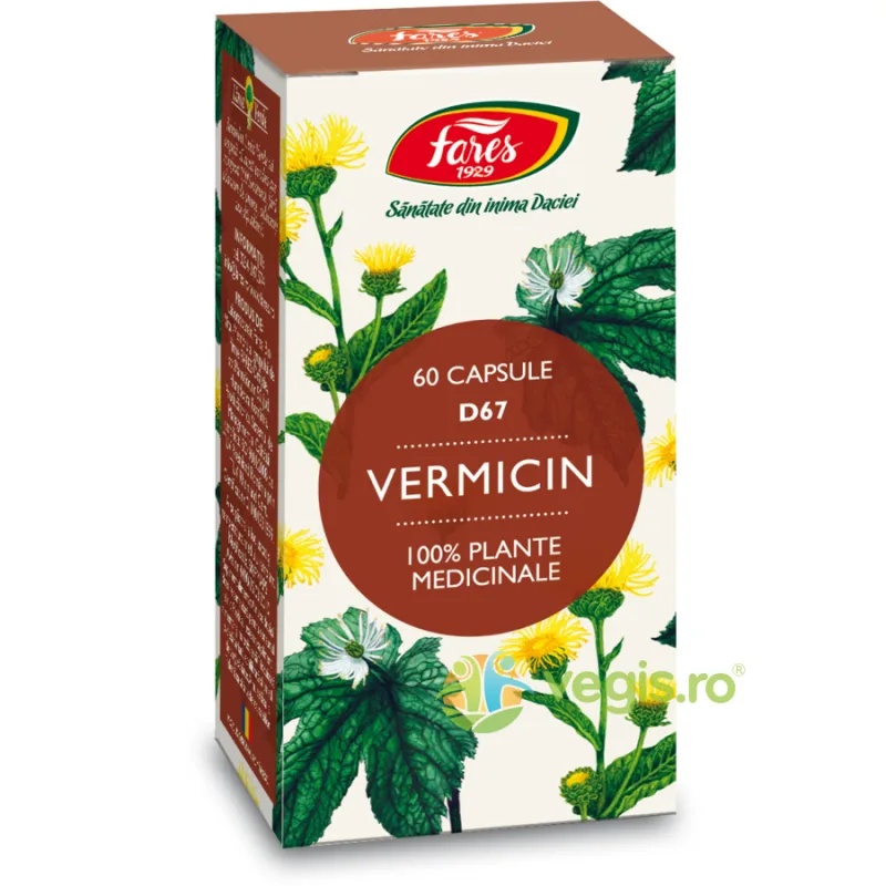 Vermicin (Antiparazitar) (D67) 60cps FARES — preț și oferte