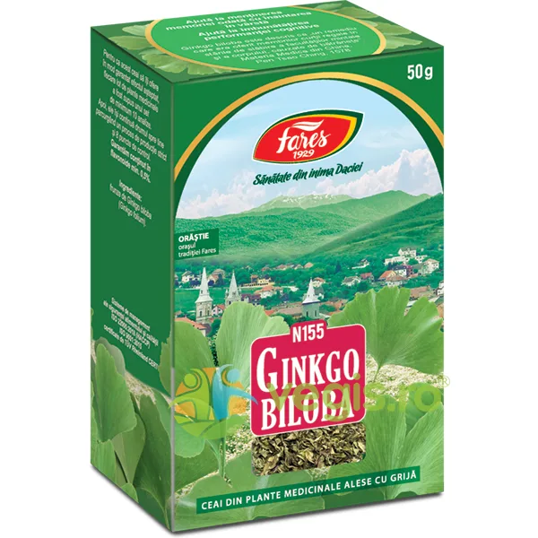Ginkgo Biloba Ceai 50g FARES — preț și oferte