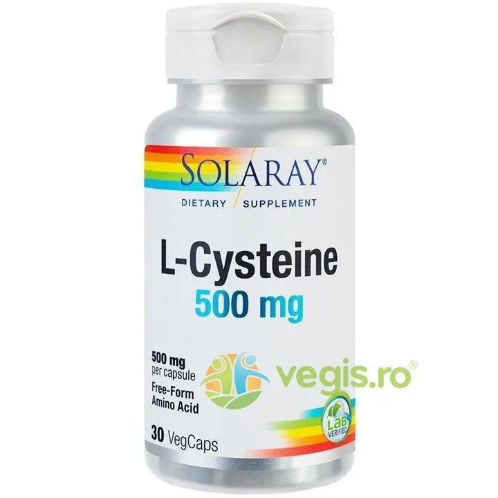 L-CYSTEINE 500MG 30cps (L-Cisteina) Secom, Solaray — preț și oferte