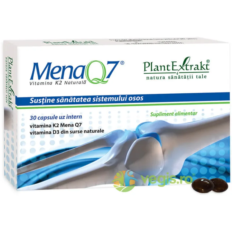 Mena Q7 Vitamina K2 Naturala 30cps PLANTEXTRAKT — preț și oferte
