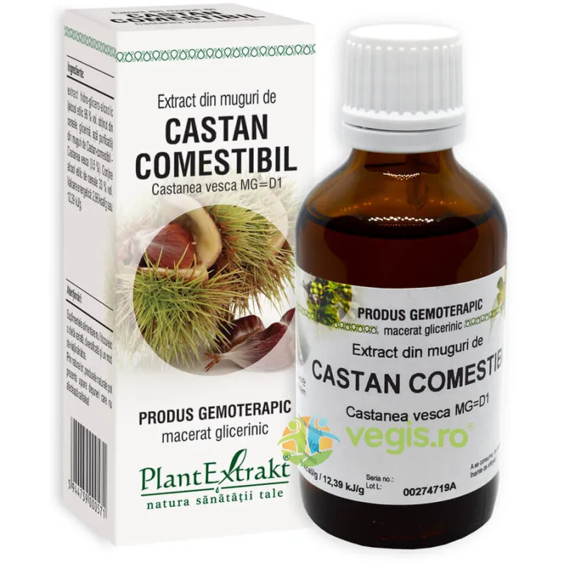 Extract din Muguri de Castan Comestibil 50ml PLANTEXTRAKT — preț și oferte