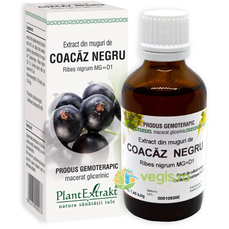 Extract din Muguri de Coacaz Negru 50ml PLANTEXTRAKT — preț și oferte