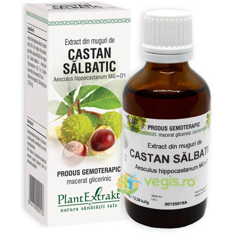 Extract din Muguri de Castan Salbatic 50ml PLANTEXTRAKT — preț și oferte