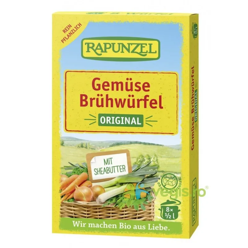 Cub De Supa de Legume Original Ecologic/Bio 8buc-84g Rapunzel — preț și oferte