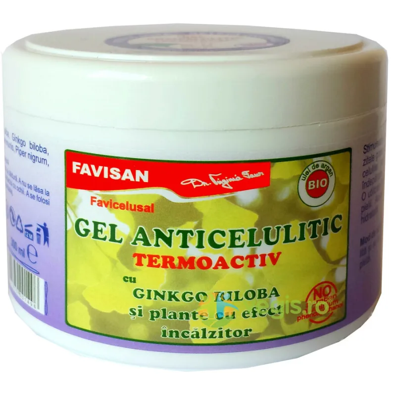 Gel Anticelulitic Termoactiv BIO 300ml Favisan — preț și oferte