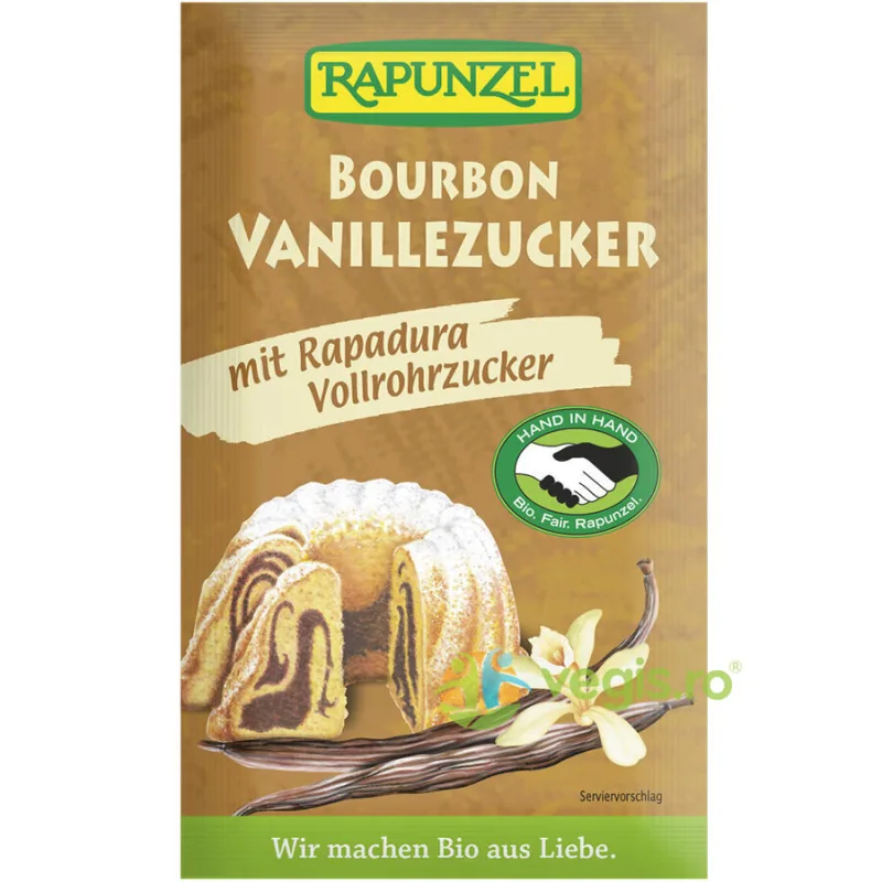 Zahar De Vanilie Bourbon Integral Ecologic/Bio 8g Rapunzel — preț și oferte