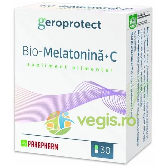Bio-Melatonina + C 30cps Quantum Parapharm — preț și oferte