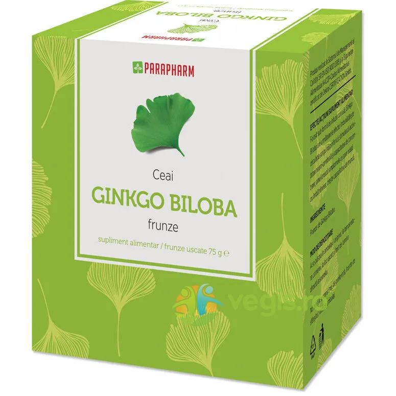 Ceai Frunze Gingko Biloba 75g Quantum Parapharm — preț și oferte