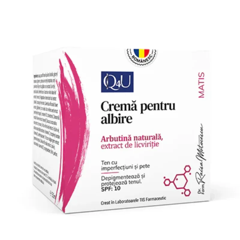 Crema pentru albire Matis Q4U, 50 ml, Tis Farmaceutic — preț și oferte