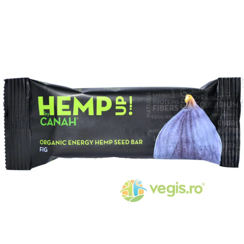 Baton Din Seminte De Canepa Cu Smochine Ecologic/Bio 48gr Canah — preț și oferte