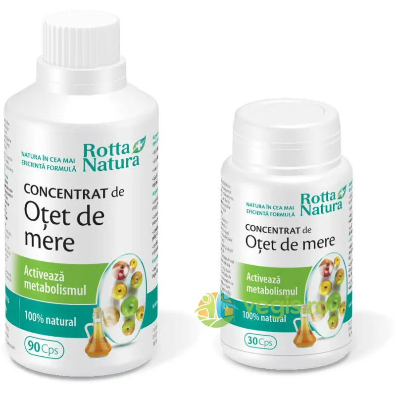 Pachet Otet Mere Concentrat Metabolism Activ 90cps+30cps ROTTA NATURA — preț și oferte