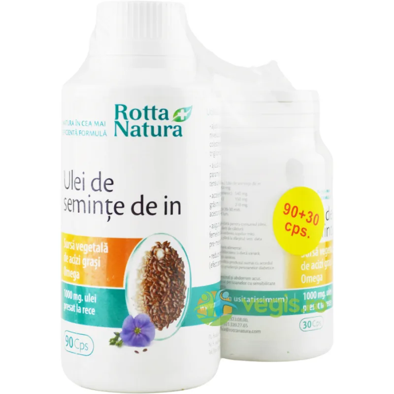 Pachet Ulei Seminte In 1000mg 90cps+30cps ROTTA NATURA — preț și oferte