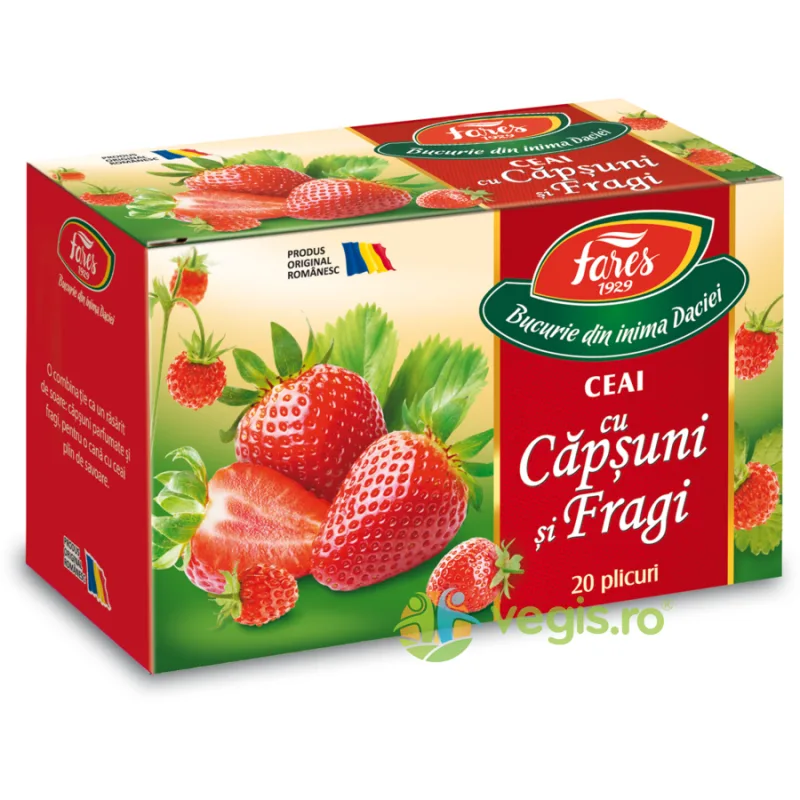 Ceai Aromofruct Capsuni Si Fragi 20dz FARES — preț și oferte