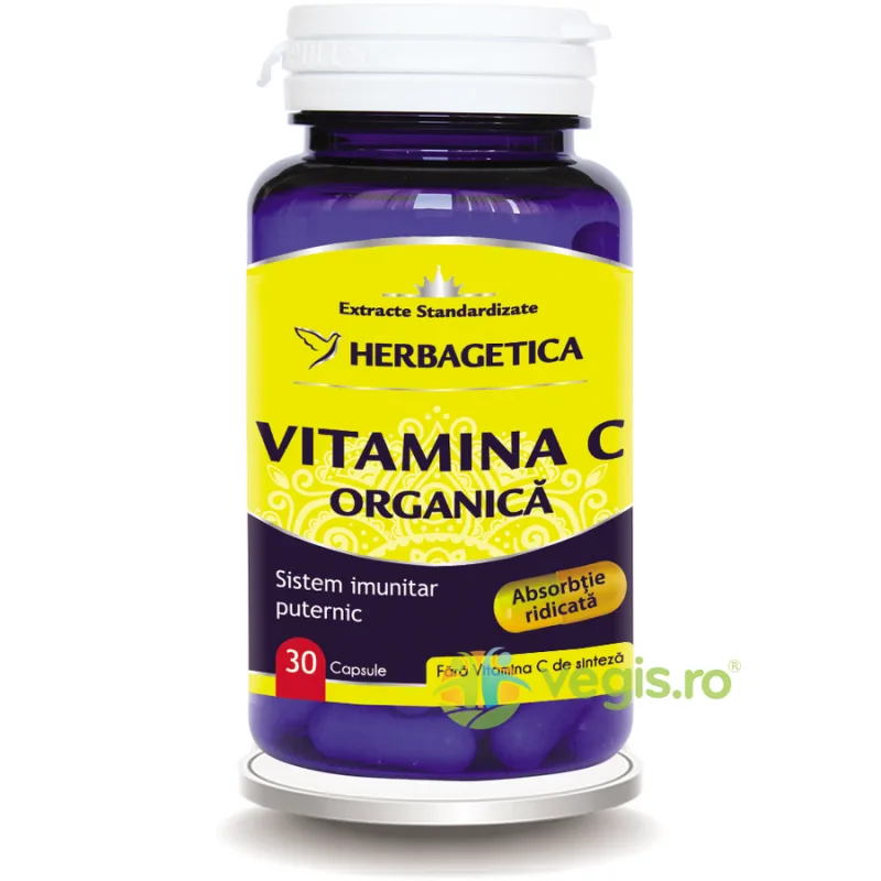 Vitamina C Organica 30cps HERBAGETICA — preț și oferte