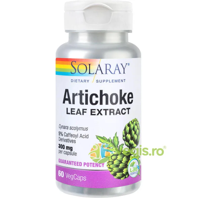Artichoke (Anghinare) 300mg 60cps Secom, Solaray — preț și oferte