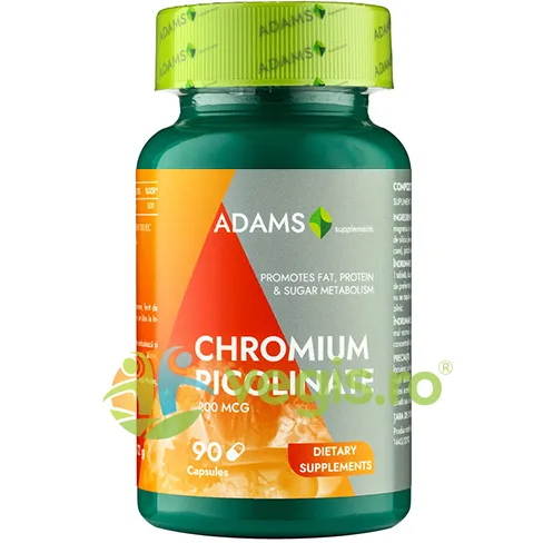 Picolinat de Crom (Chromium Picolinate) 200mcg 90cps ADAMS VISION — preț și oferte