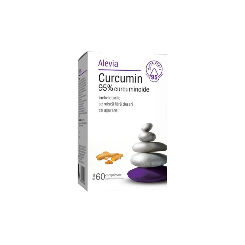 Alevia Curcumin 95% curcuminoide, 60 comprimate — preț și oferte