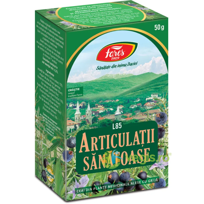 Ceai Articulatii Sanatoase (Antireumatic) L85 50gr FARES — preț și oferte