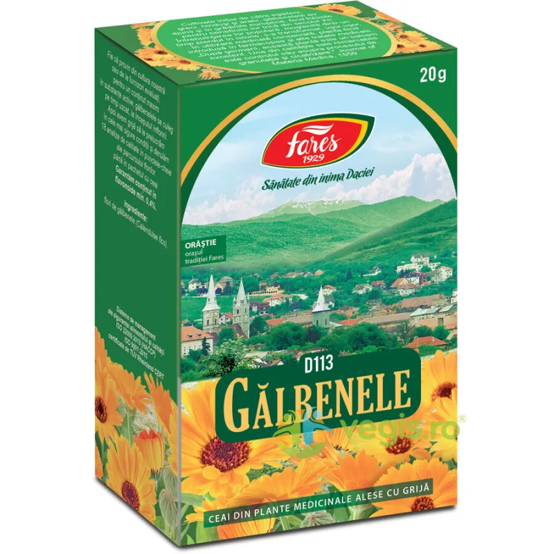 Ceai Galbenele Flori 20gr FARES — preț și oferte