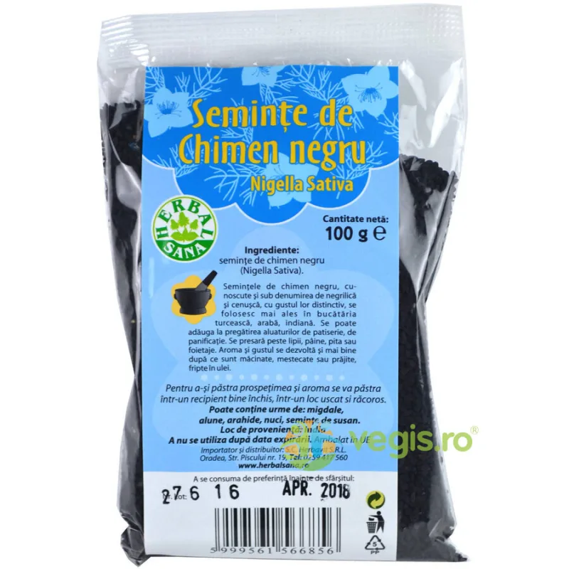 Seminte de Chimen Negru 100gr Herbavit — preț și oferte