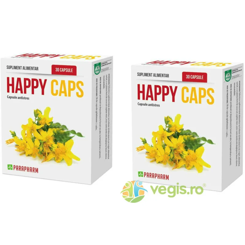 Pachet Happy Caps 30cps+30cps Quantum Parapharm — preț și oferte