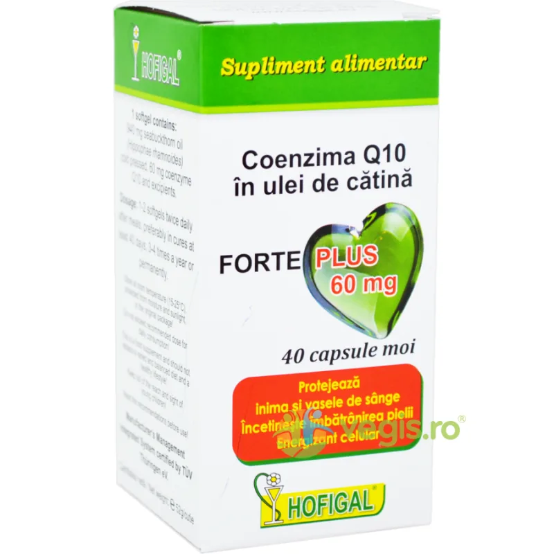 Coenzima Q10 in Ulei Catina Forte Plus 60mg 40cps moi HOFIGAL — preț și oferte