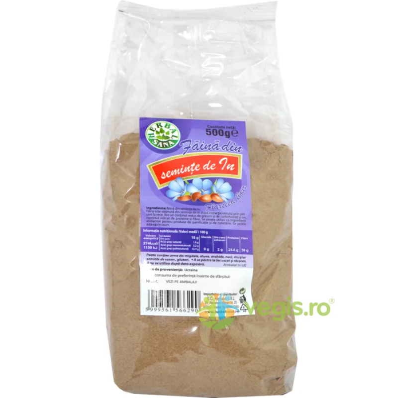 Faina din Seminte de In 500g Herbavit — preț și oferte