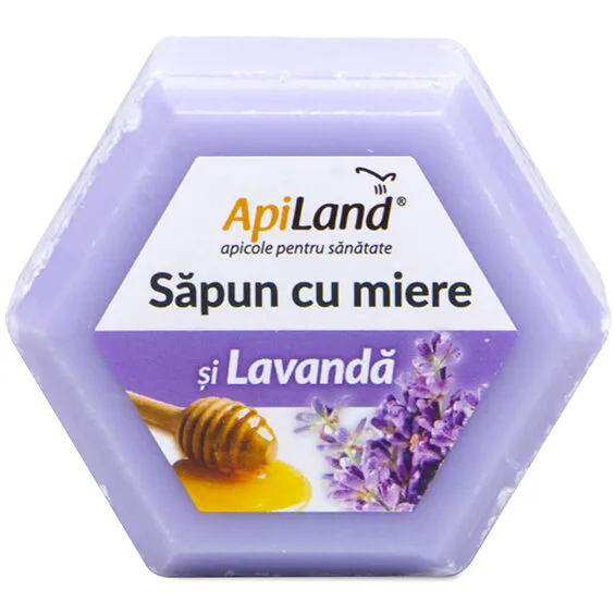 Sapun Natural cu Miere si Lavanda 100g APILAND — preț și oferte