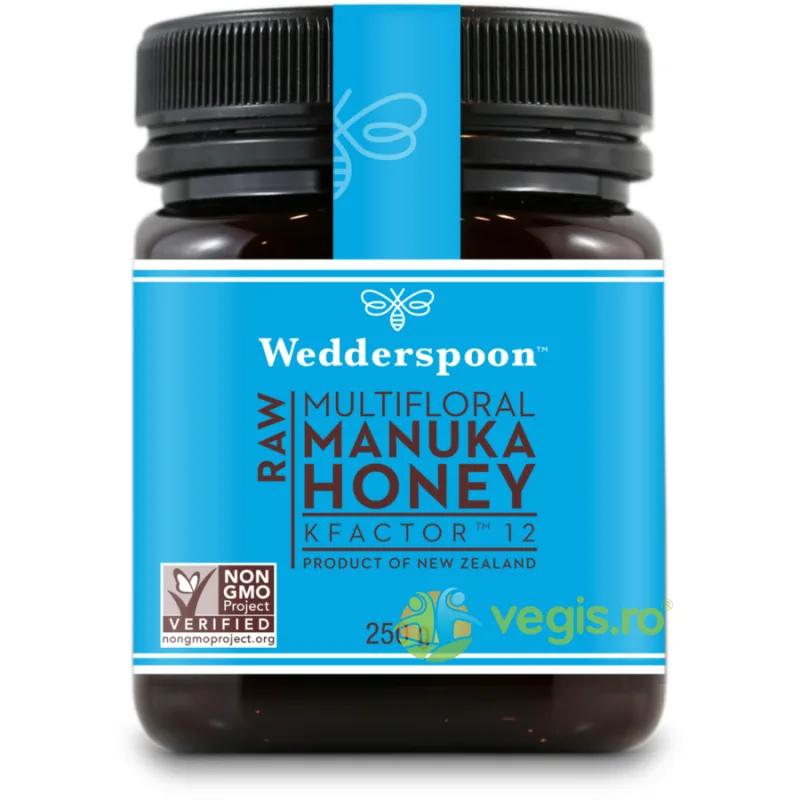Miere De Manuka KFactor 12 RAW 250g WEDDERSPOON — preț și oferte
