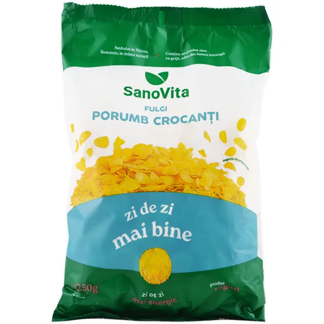 Fulgi Crocanti de Porumb 250g SANOVITA — preț și oferte