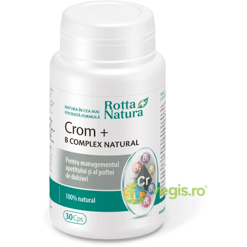 Crom+ B-Complex Natural 30cps ROTTA NATURA — preț și oferte