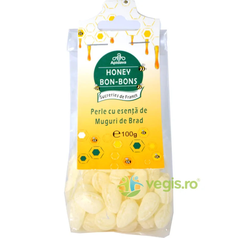 Bomboane (Perle) cu Miere Si Brad 100gr APIDAVA — preț și oferte