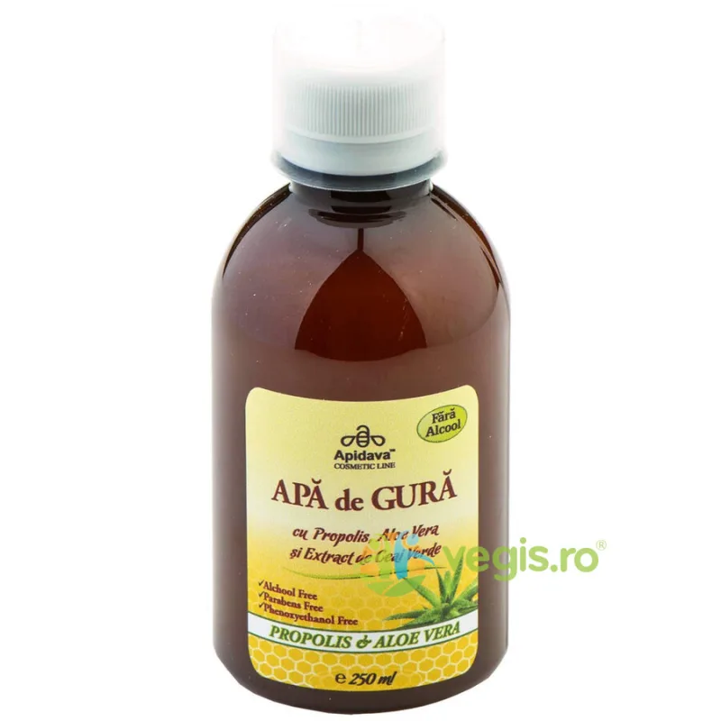 Apa de Gura Propolis + Aloe Vera 250ml APIDAVA — preț și oferte