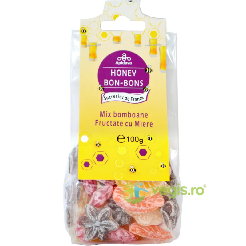 Bomboane Cu Miere Si Fructe 100gr APIDAVA — preț și oferte