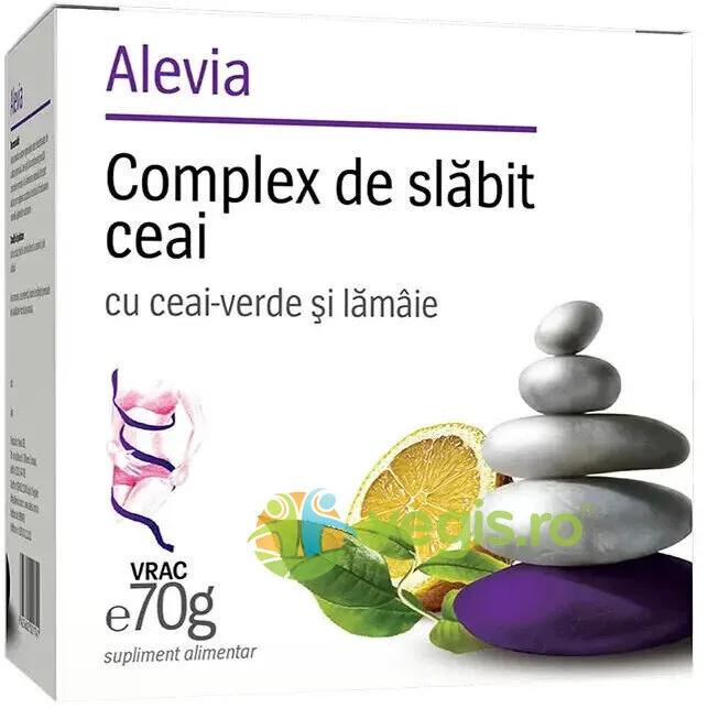 Complex De Slabit Ceai Cu Ceai  Verde Si Lamaie 70gr ALEVIA — preț și oferte