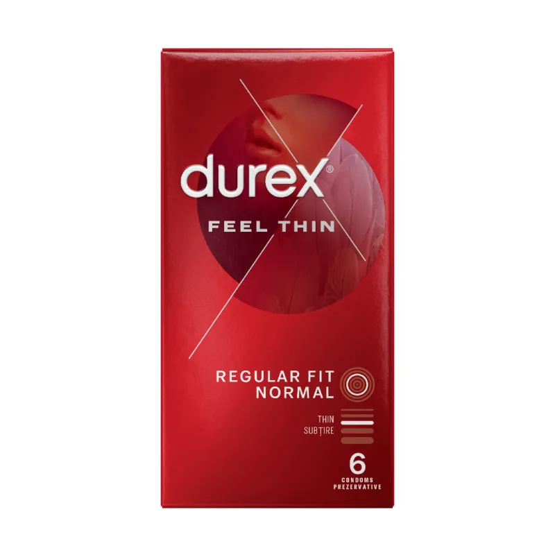 Prezervative Feel Thin, 6 bucati, Durex — preț și oferte