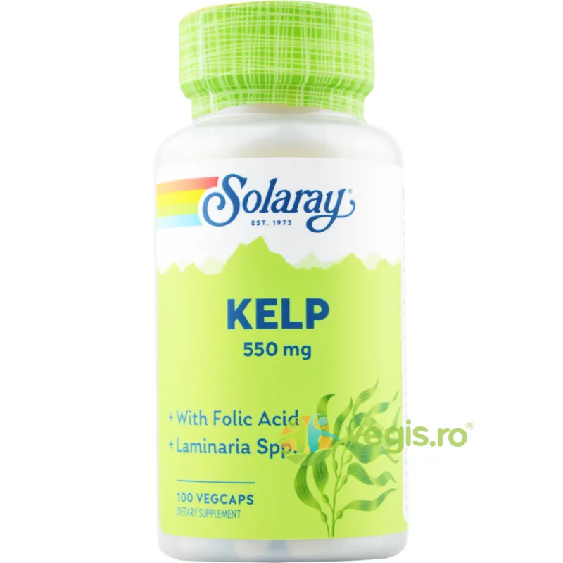 Kelp 550mg 100cps Secom, Solaray — preț și oferte