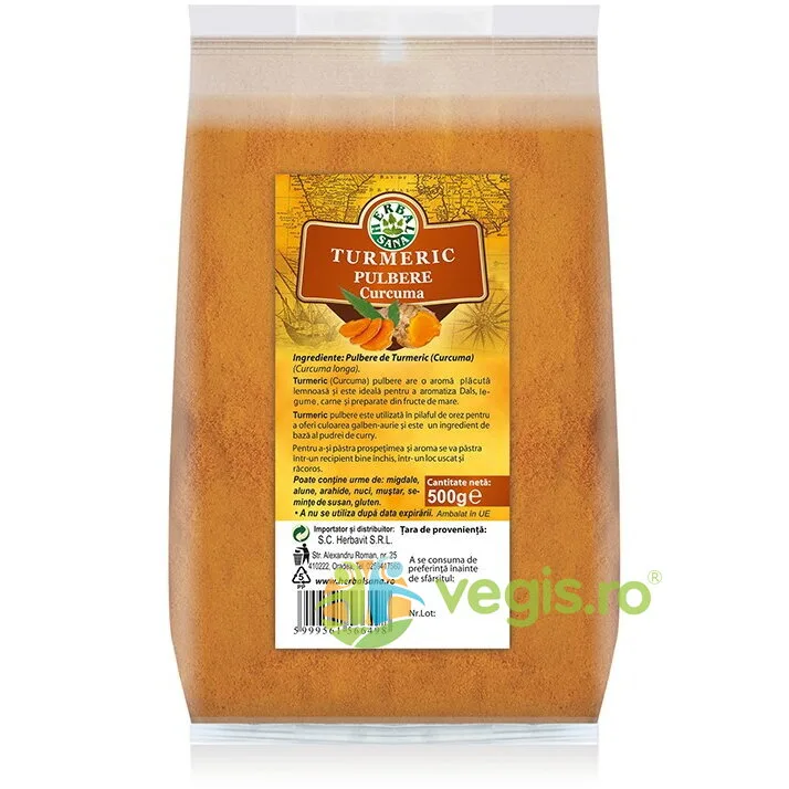 Turmeric (Curcuma) 500g Herbavit — preț și oferte