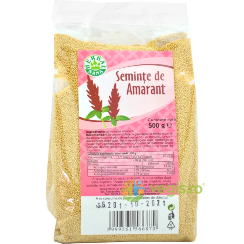Amarant Seminte 500gr Herbavit — preț și oferte