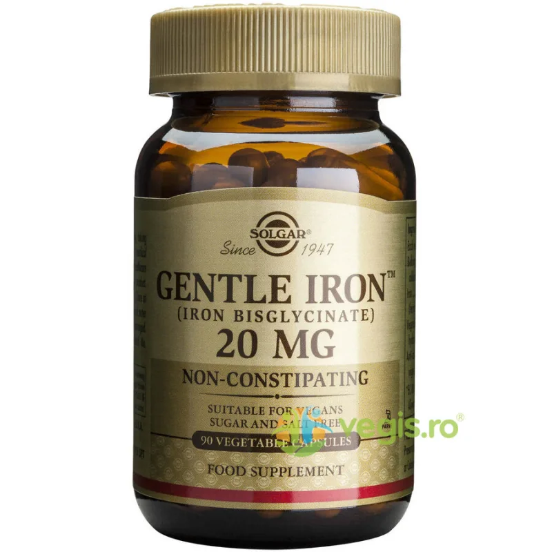 Gentle Iron (Fier) 20mg 90cps SOLGAR — preț și oferte
