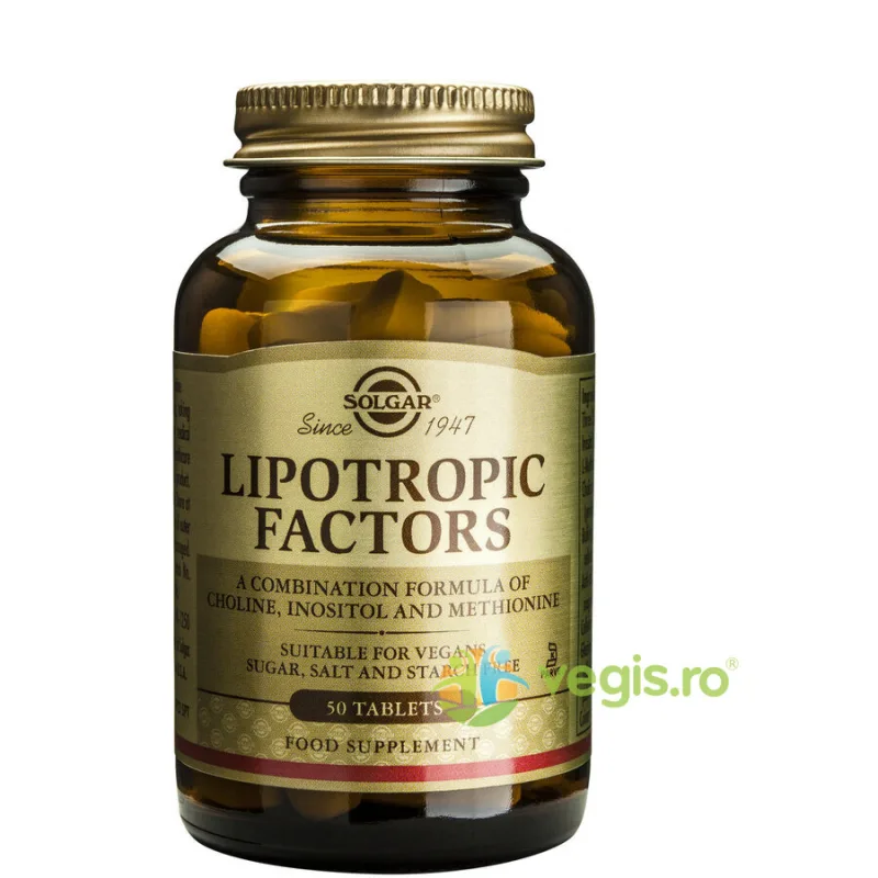 Lipotropic Factors 50tb (Factori lipotropici) SOLGAR — preț și oferte