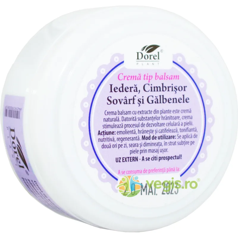 Crema-Balsam Iedera, Cimbrisor, Sovarf si Galbenele 100g — preț și oferte